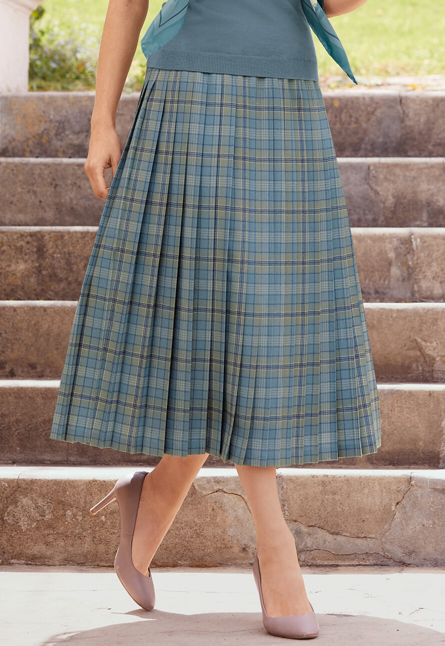 Checked pleated skirt | GT350 | Not Available | Cotswold Checked pleated skirt | GT350 | Not Available | Cotswold