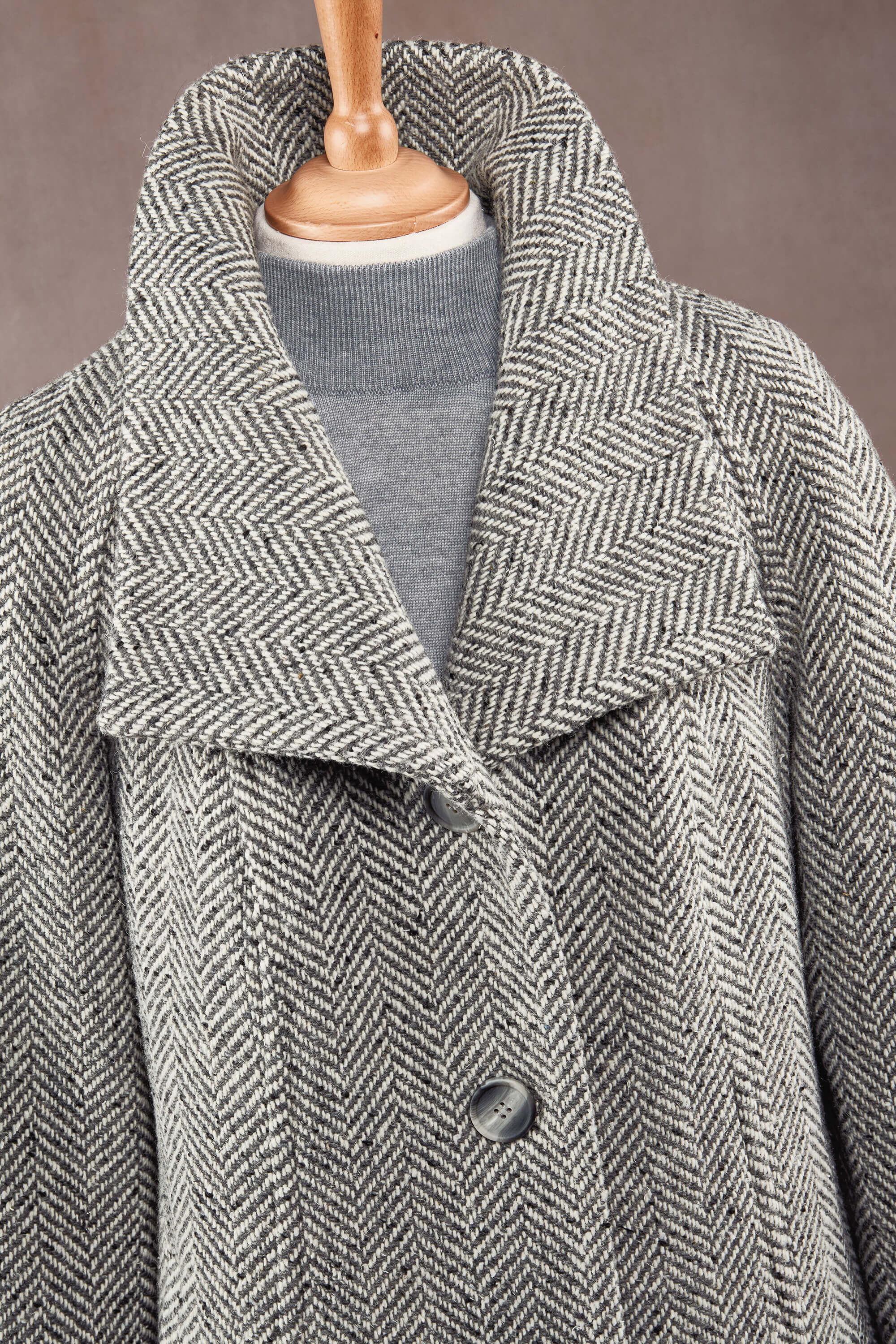 Herringbone swing coat | HG650 | Not Available | Cotswold