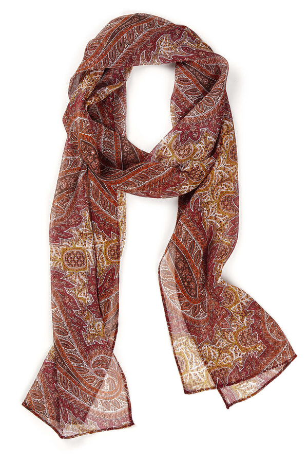 Paisley chiffon scarf
