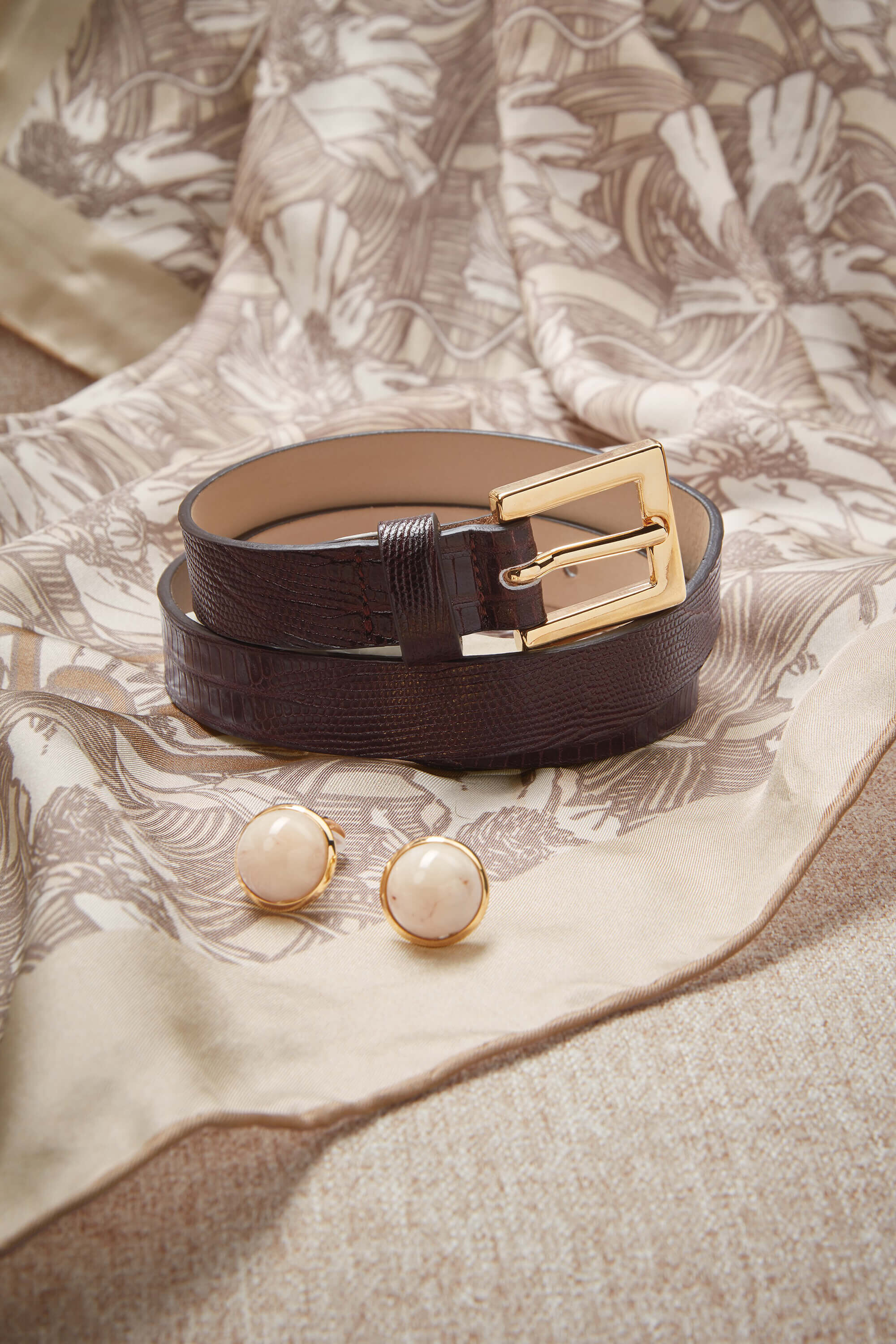 NOTHING WRITTEN☆Lizard leather belt Lizard Leather Belts | Fine Italian Leather | Roger Ximenez