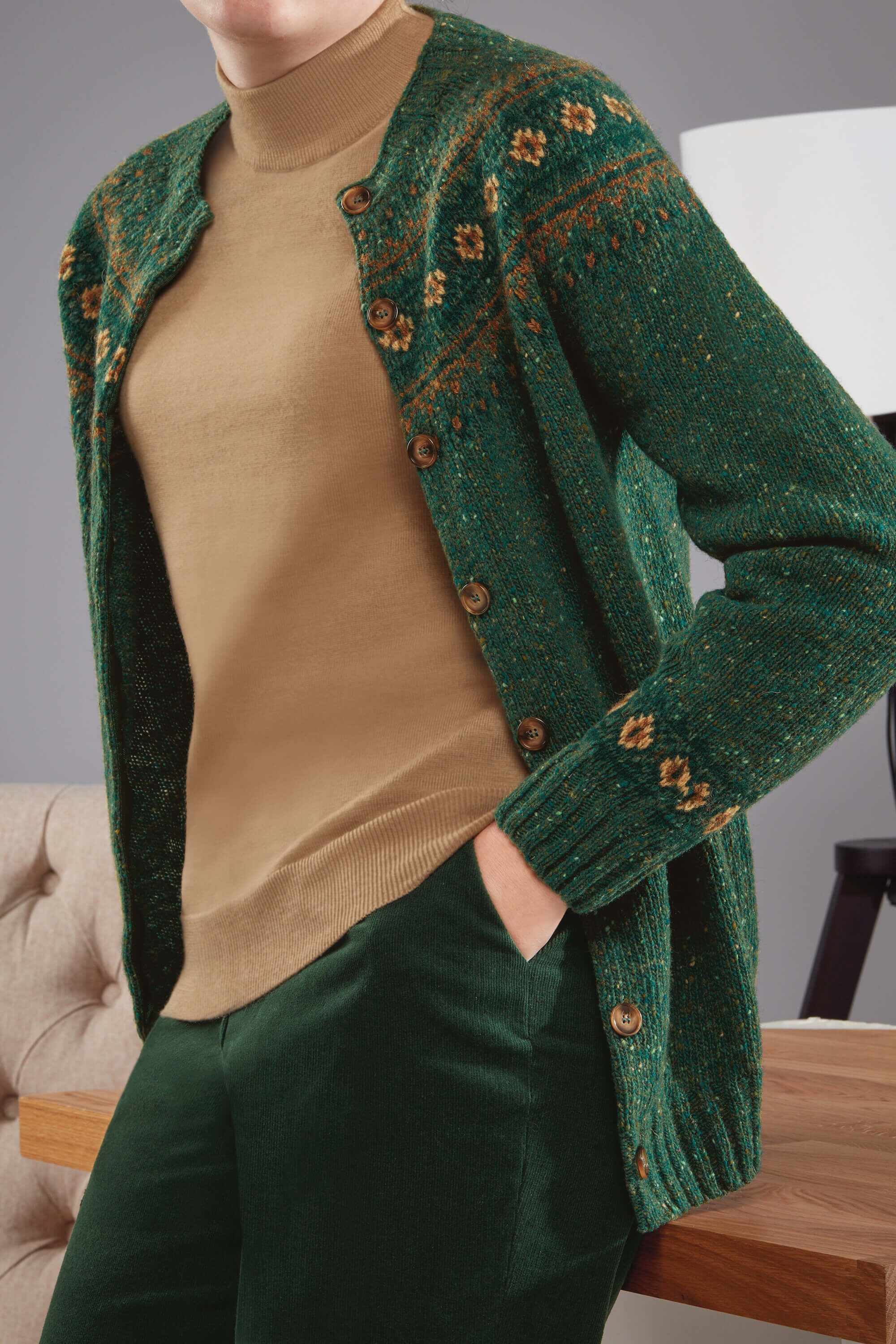 トップス exodus GEOMETRIC WOOL CARDIGAN トップス exodus GEOMETRIC WOOL CARDIGAN トップス exodus GEOMETRIC