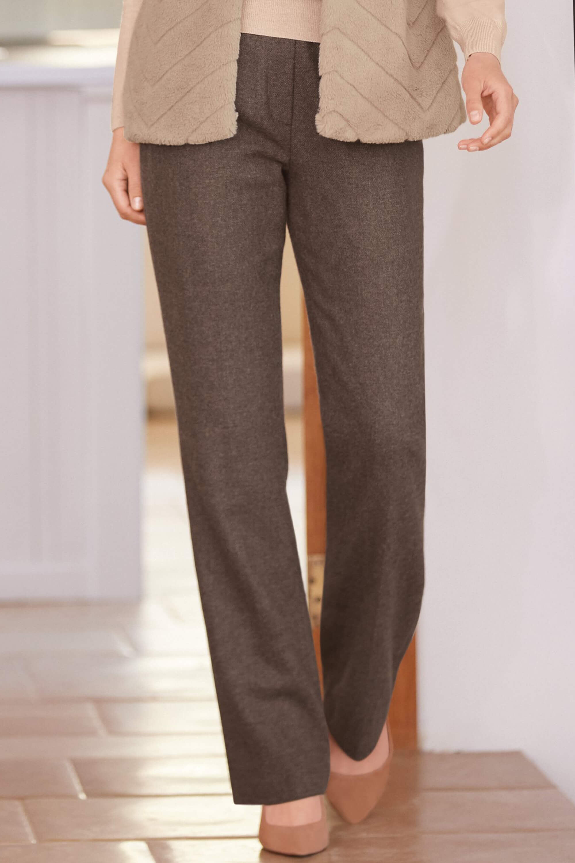 Ladies Classic Elastic Waist Trousers Cotswold Collections