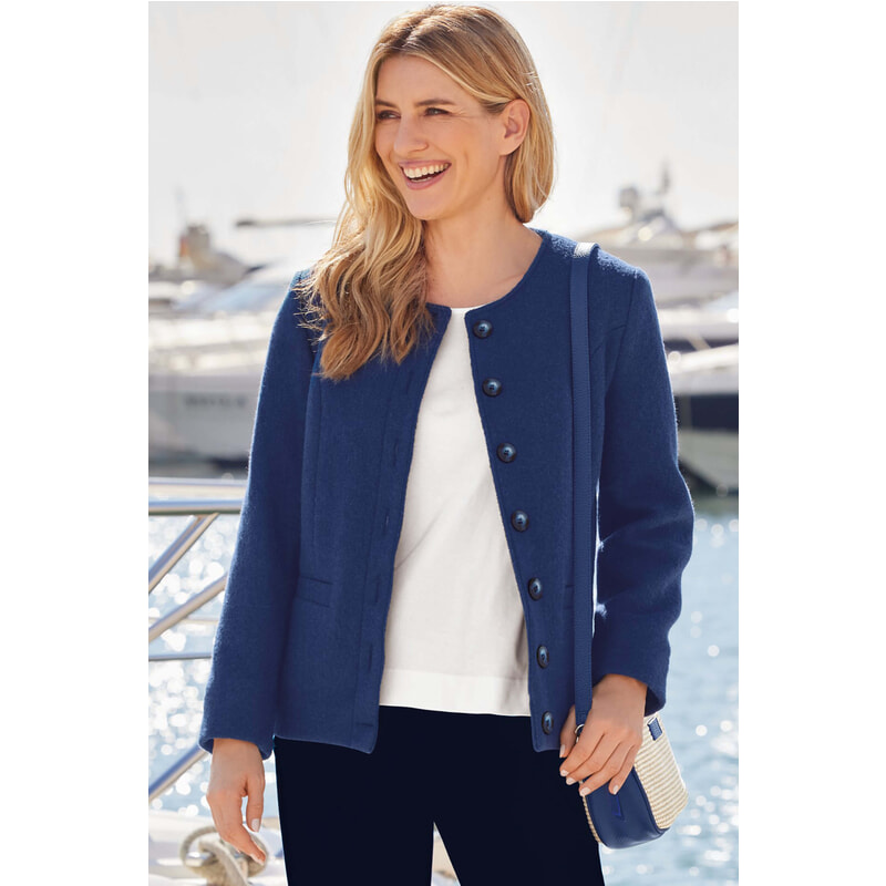 Women's Boiled Wool Jacket| Cotswold Collections