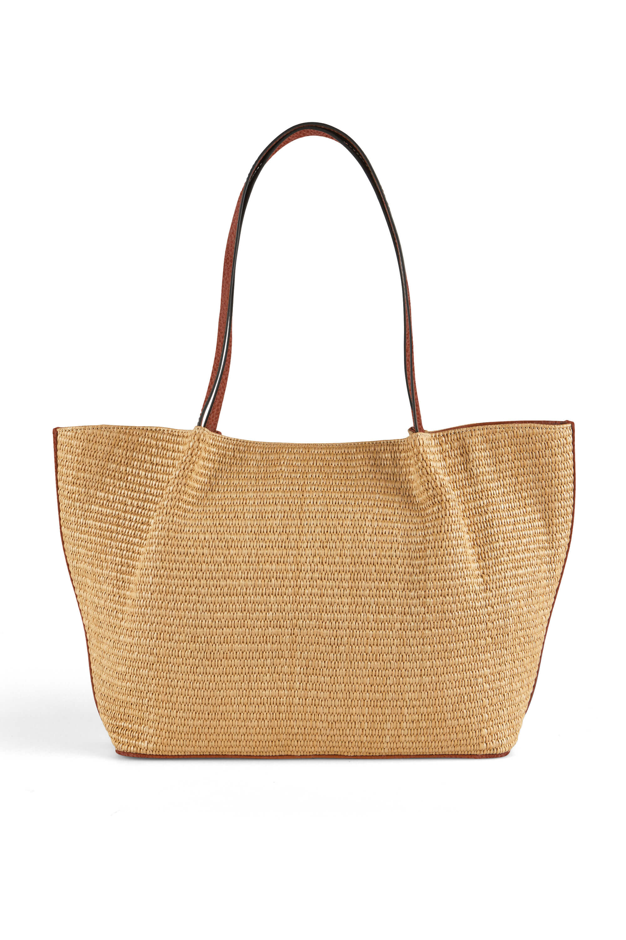 Raffia and leather bag best sale