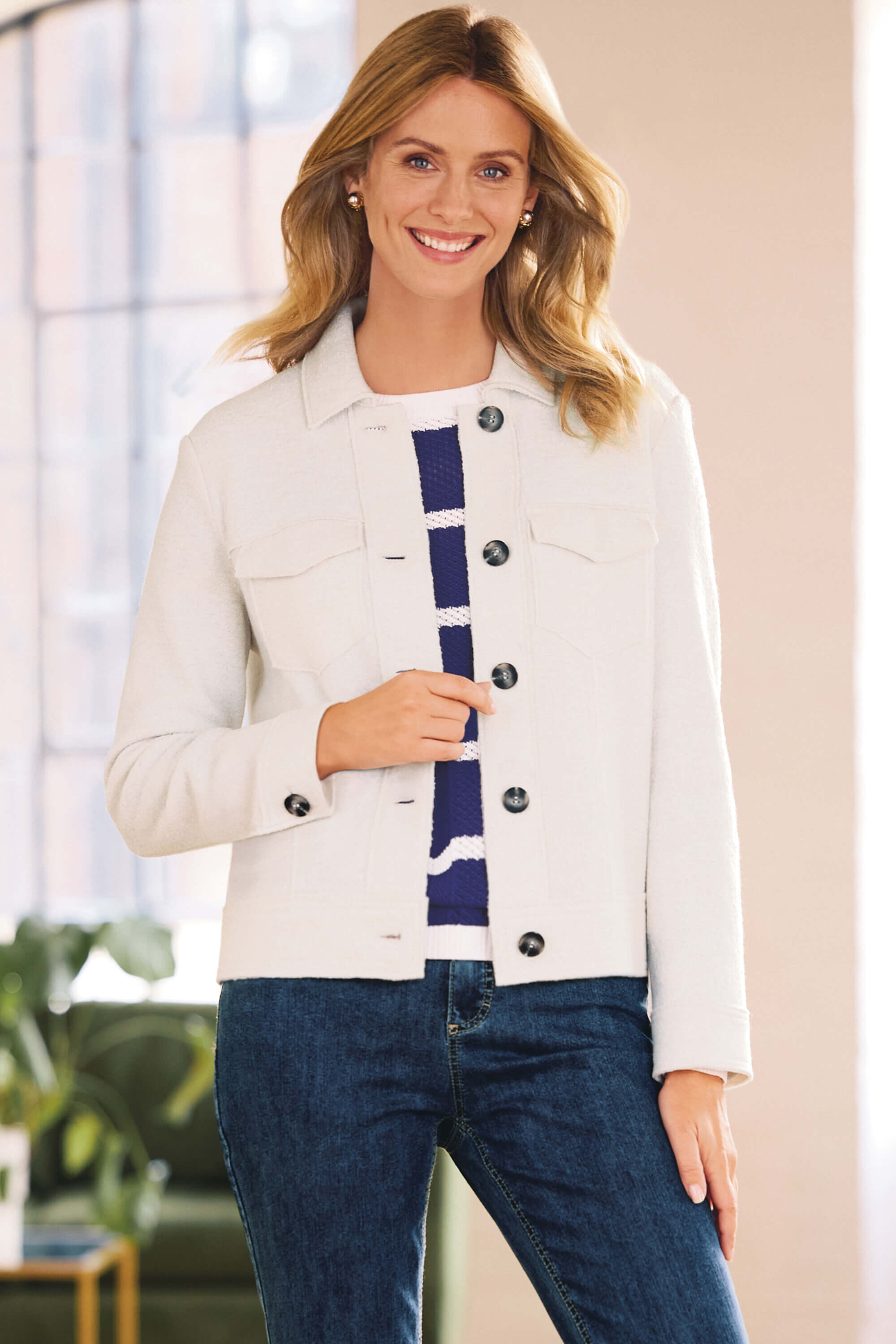 fig L london 　weather jumper SK グレー Batwing Sleeve Studded Jumper | Apricot Clothing