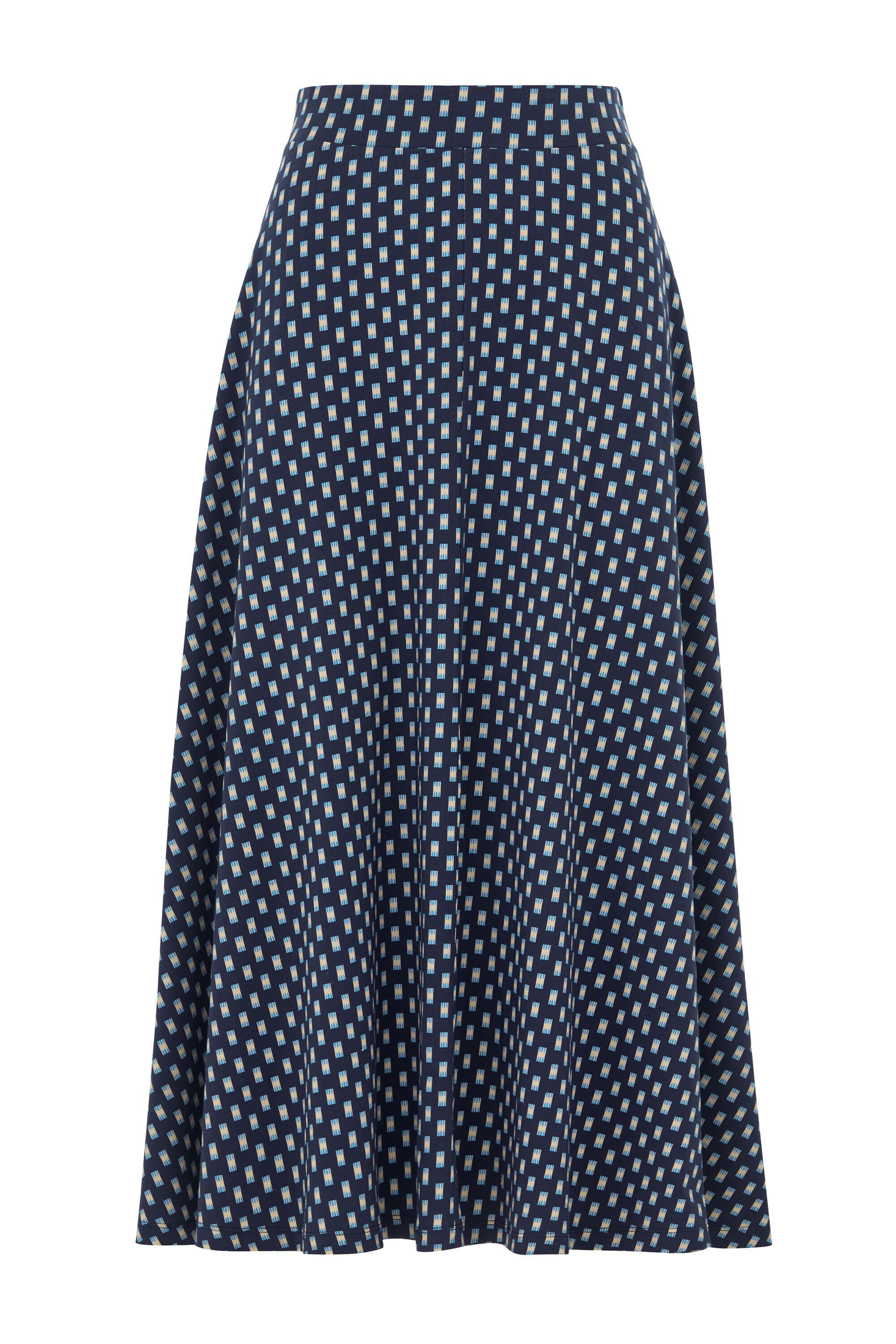 スカート S/E/O : 24FW / FLARED DYE JERSEY SKIRT (2COLORS) Majolica-print long skirt in Multicolor for Women