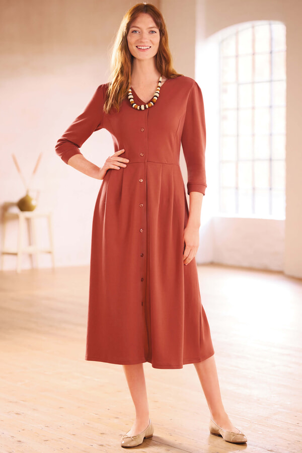 Jersey button through dress Jersey button through dress