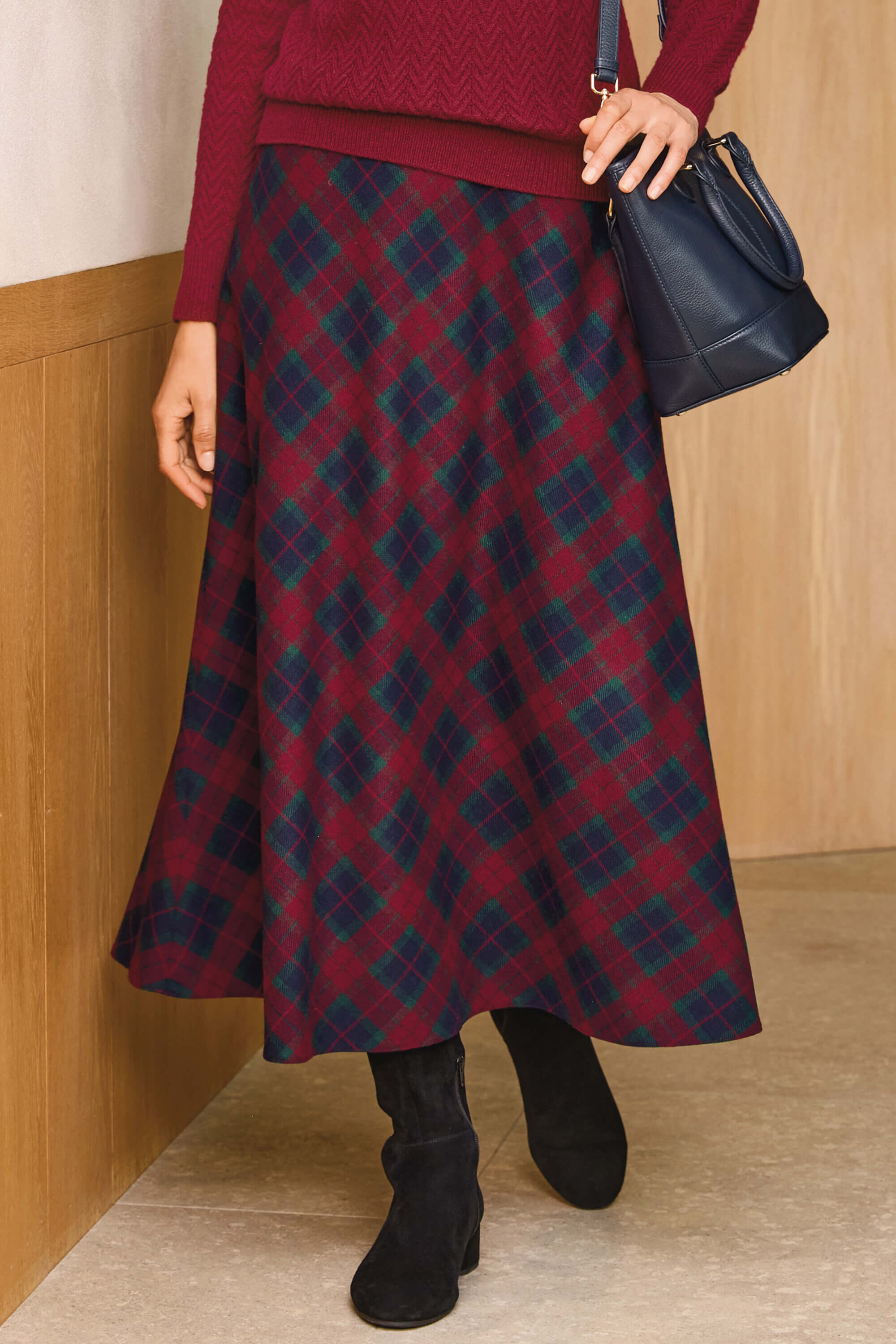 Buy Checked bias skirt JY356 View All Cotswold Collections