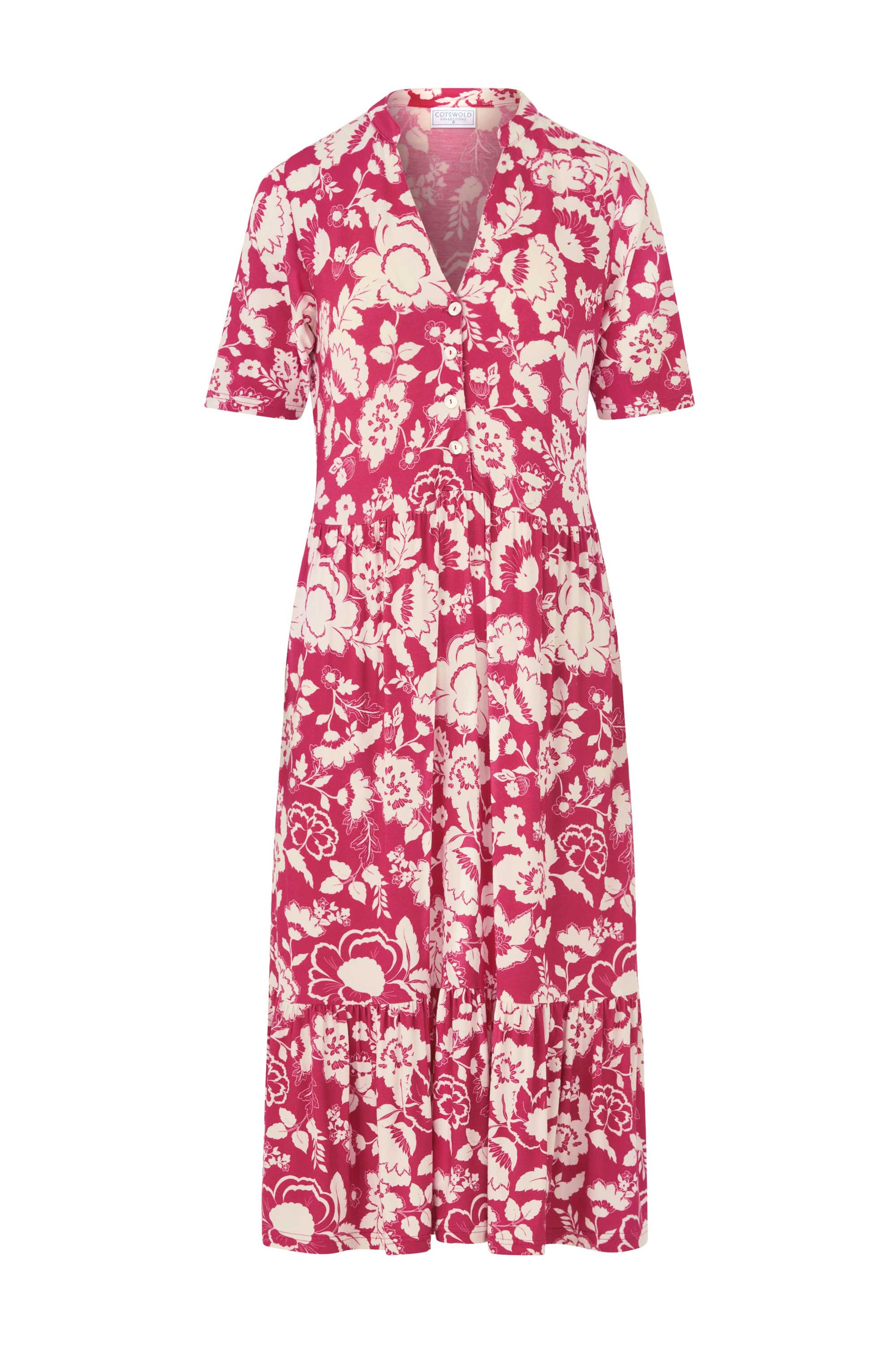 Robe Femme Cotswold Collections En Laine à Fleurs – Taille 14, Manches Longues, état Parfait