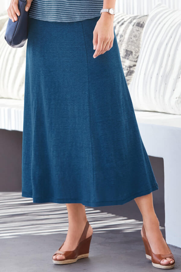 Linen Jersey Skirt | Skirts | Cotswold Collections