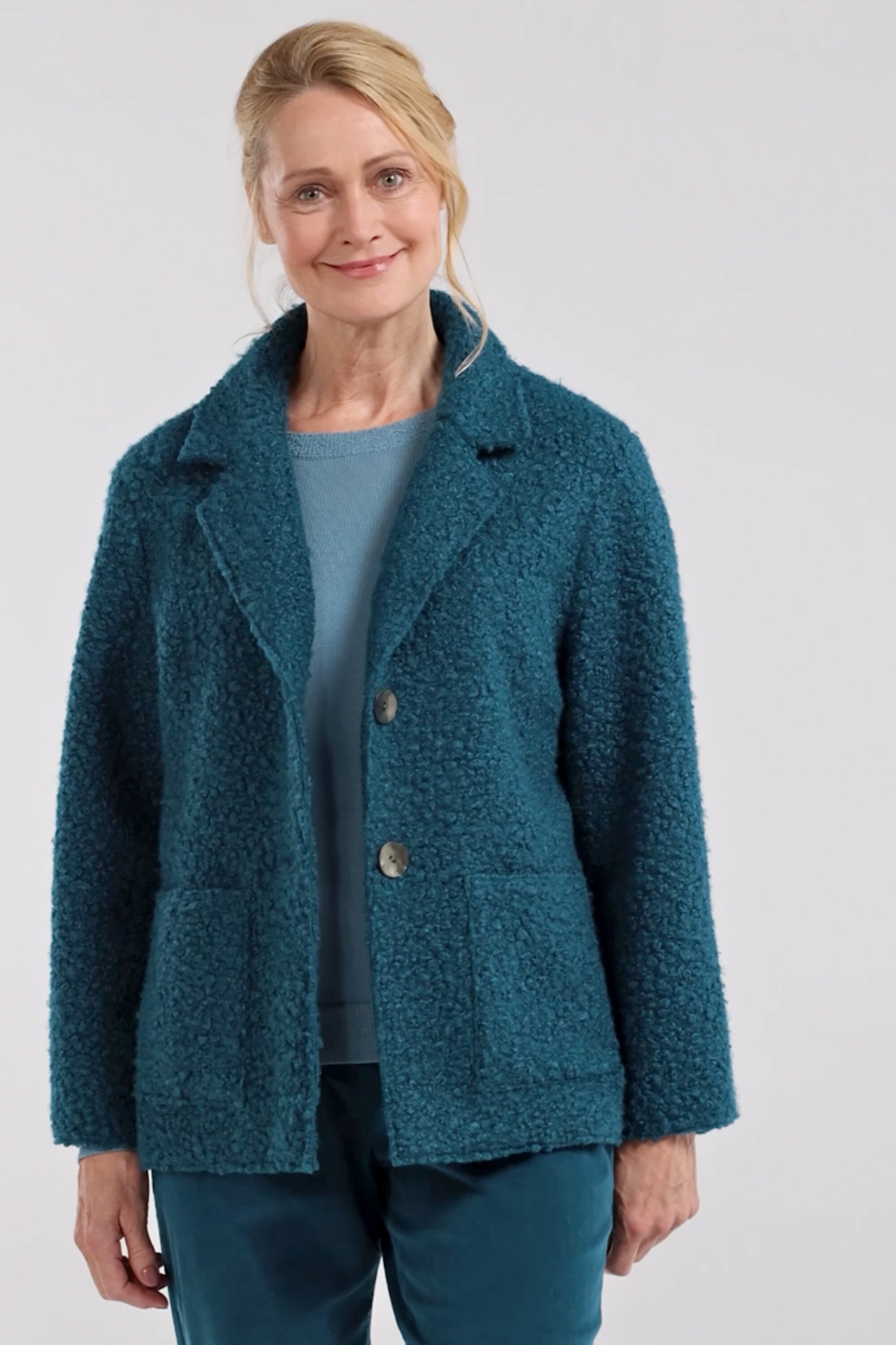 ジャケット・アウター GLOWNY PEBBLE BOUCLE JACKET GLOWNY PEBBLE BOUCLE JACKET