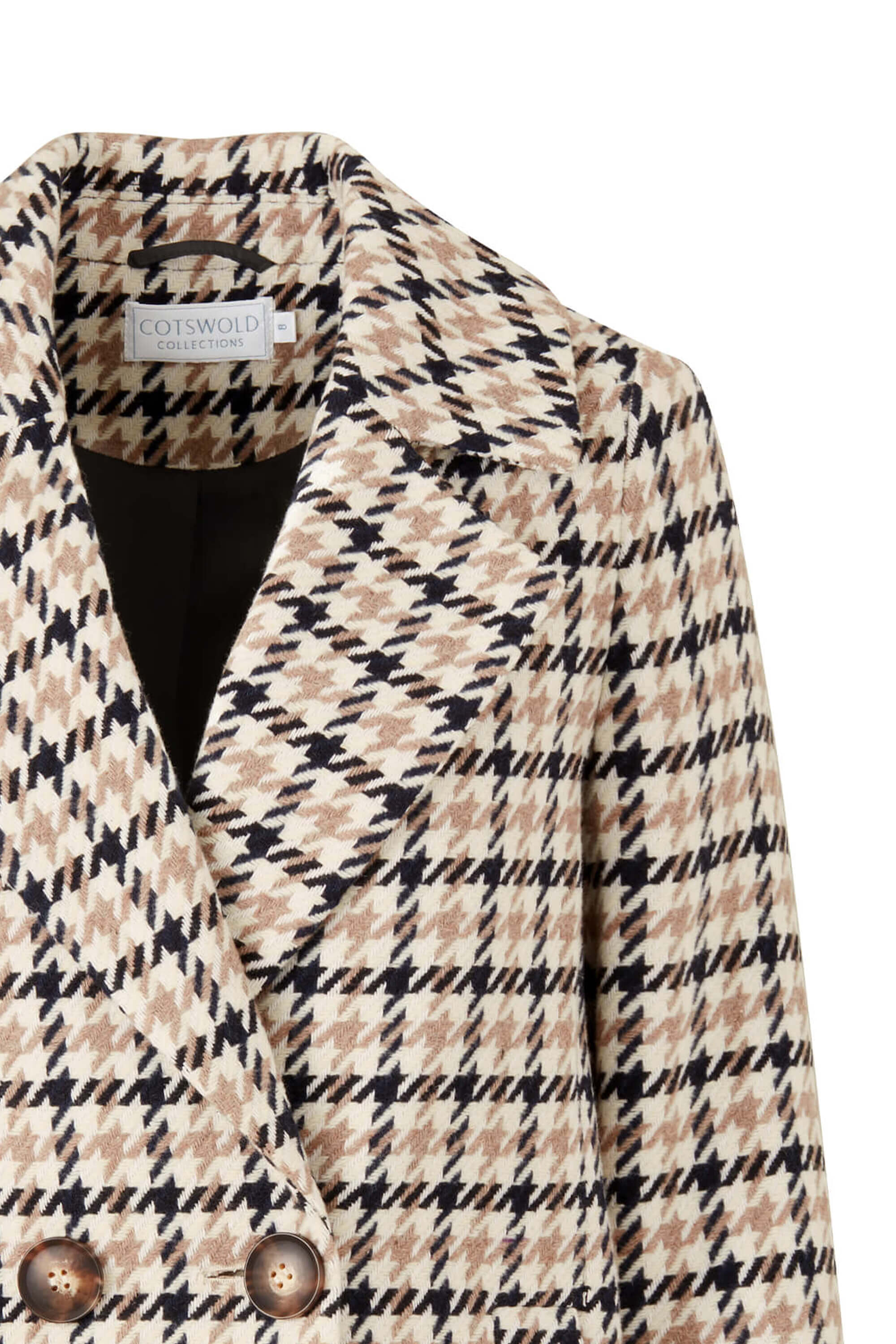 Checked coat | JF654 | Not Available | Cotswold Collections